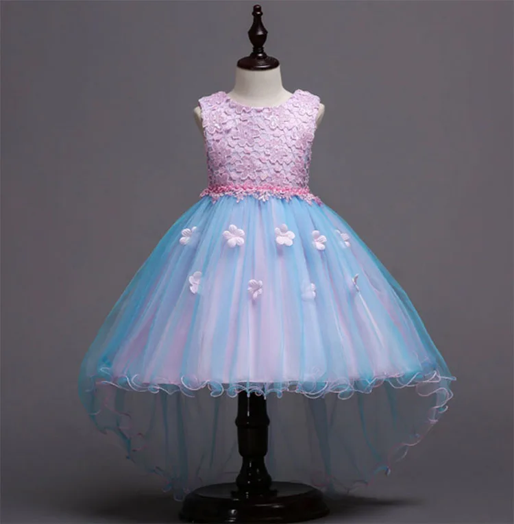 Новое поступление, платье принцессы, бальное платье, бант, нейлон, кружево, свадебные и вечерние, жемчужные украшения, Детские платья для девочек