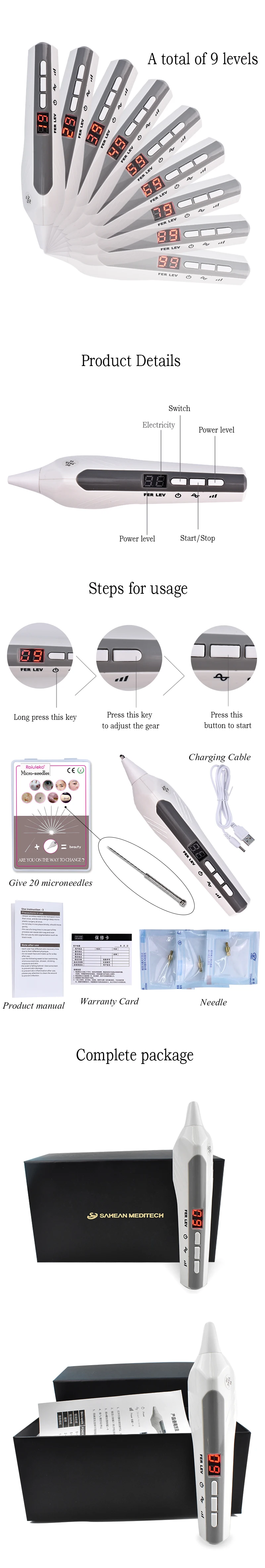 Máquina de Remoção Cuidados com a Pele Atualizado Nível Laser Tatuagem Remoção Plasma Caneta Facial Sarda Mole Verruga Tags Escuro Mancha Removedor Ferramenta 9 3 High Quality Beleza e saúde