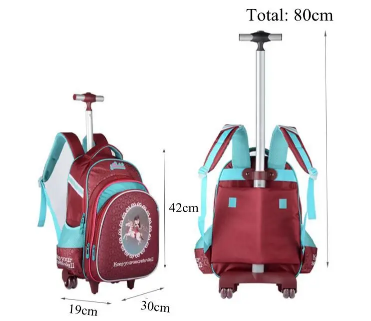 Детские Сумки на колесиках для школы, Детская сумка на колесиках для студентов, рюкзак на колесиках для девочек, багаж для путешествий, сумки на колесиках