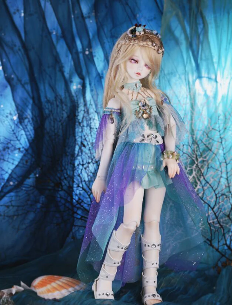 Высокое качество 1/4 BJD Кукла SD мода прекрасный Рико рыба Русалка совместное Reborn Модель Куклы с глазами для маленьких девочек подарок