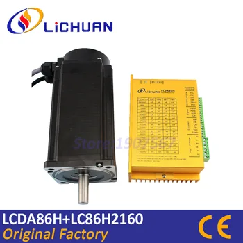

Hot Lichuan closed-loop stepper motor LCDA86H+LC86H2160 hybird servo closed loop 2-phase step motor driver 6A nema34 86mm 12Nm