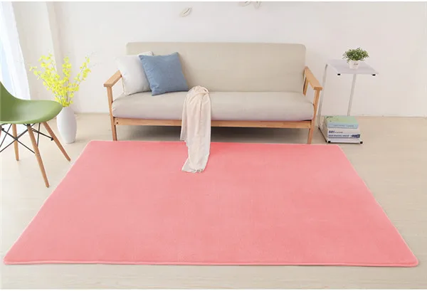 Детский коврик для ползания, одеяло для спальни, дивана, комнаты, простой журнальный столик, прямоугольный ковер для гостиной, коралловый бархатный ковер - Цвет: 2