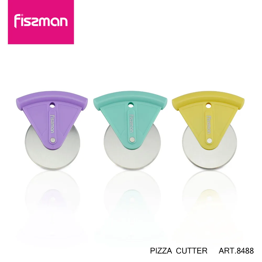 

Fissman Pizza Cutter with Stainless Steel Wheel Bakeware Cake Bread Cutting Tools Kitchen Accessories