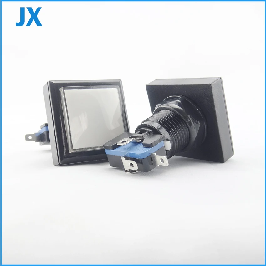 

44*44mm Square Buttons 12v/5v Illuminated Push Button with Micro switch for Arcade Game Machine