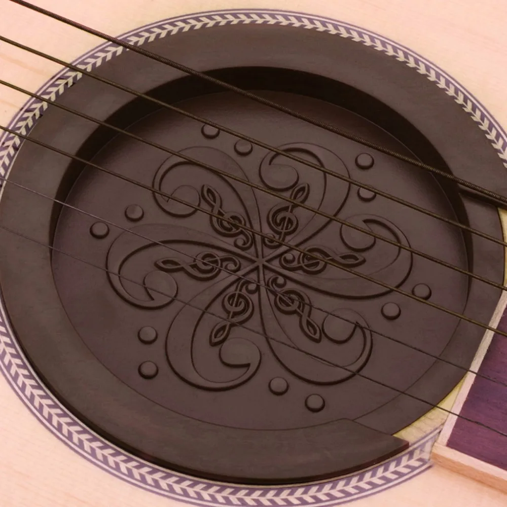 Силиконовая Акустическая гитара Soundhole крышка слабый звук буферный штекер аксессуары для гитары