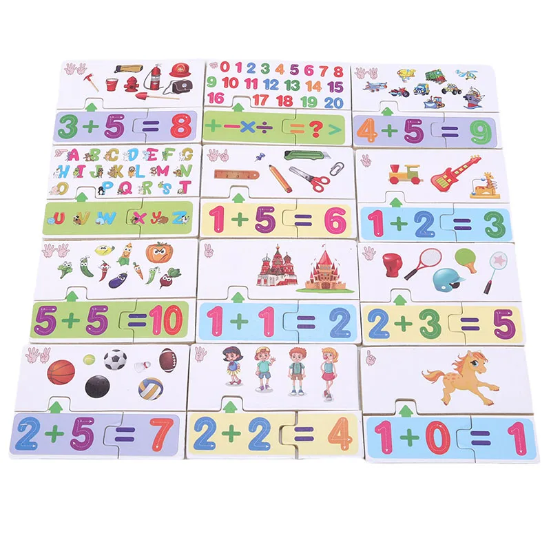

New Children Learning Education Colorful Puzzles Literacy Cognition Cultivate Cards Puzzle Kids Educational Toys For Baby toys