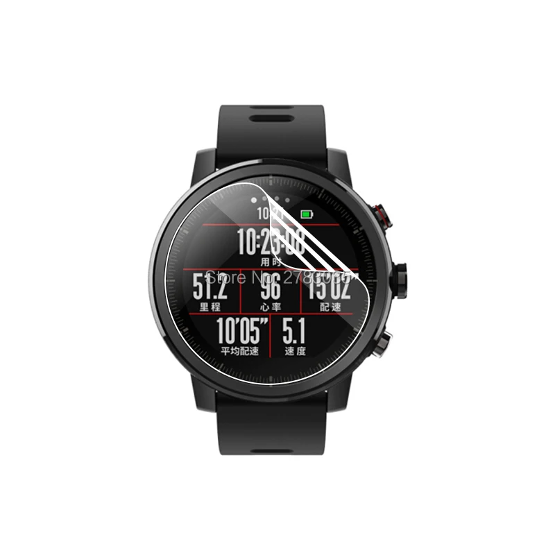 10 шт./партия для Xiaomi Huami Amazfit Stratos Pace 2 2S спортивные умные часы Полное покрытие пленка из мягкого ТПУ протектор экрана(не стекло