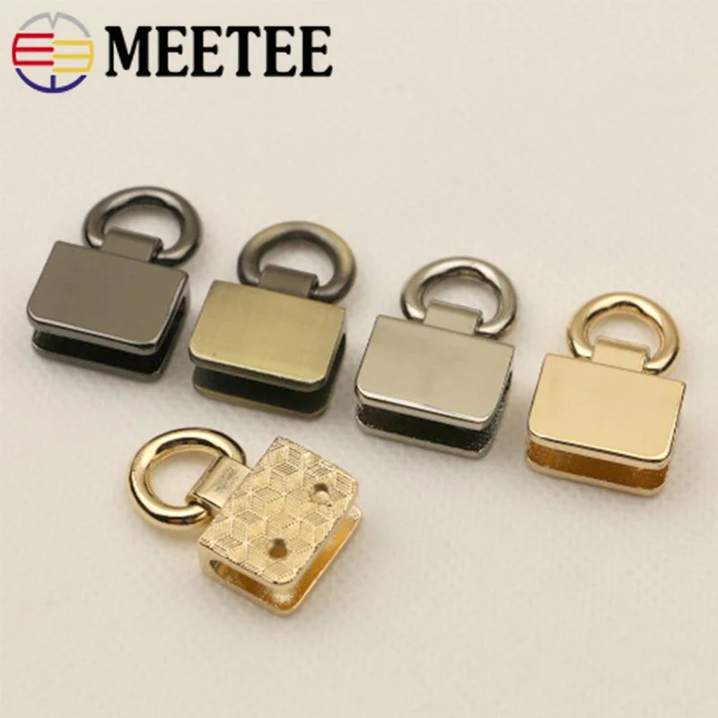 

4Pcs Metal Bag Side Clip Buckles Handbag Strap Clasp Screw Handles Chain Hook Connector Bag Hanger Hardware Accessories F1-9