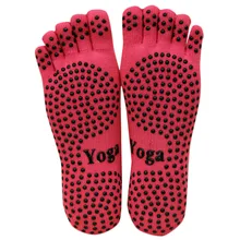 Женские носки для йоги женские часы для занятий спортом, пилатеса носки пуанты пять пальцев Силиконовые Круглые нескользящие носки для малышей новейшие хорошей цене D40