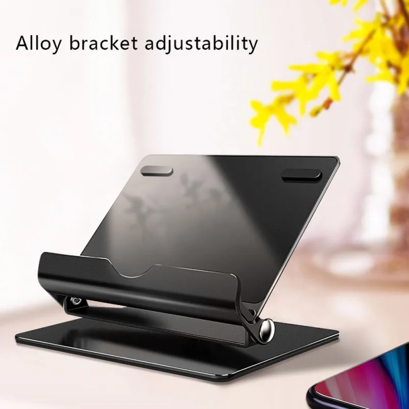 

360 Degree Rotate Aluminum Alloy Desktop Lazy Support Folding Detachable Bracket Tablet PC & Mobile Phone Stand Holder