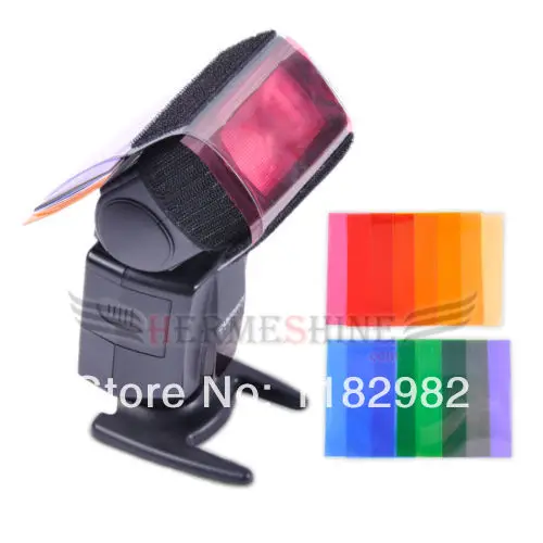 Рассеиватель Вспышки 12 комплектов цветной карточный светильник диффузор гель всплывающий фильтр для камеры