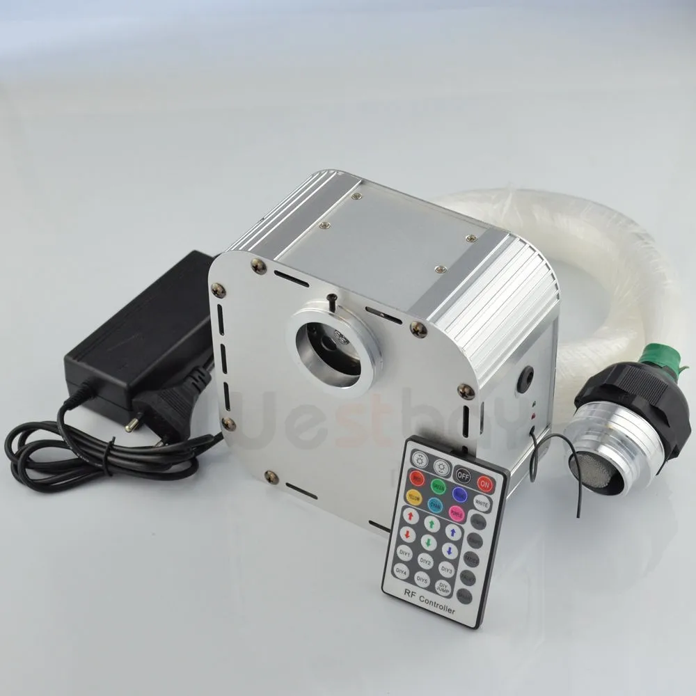 32W RGB 4-speed Twinkle LED Fiber Optic star ceiling kit light 800pcs 4m 0.75mm +28key RF remote
