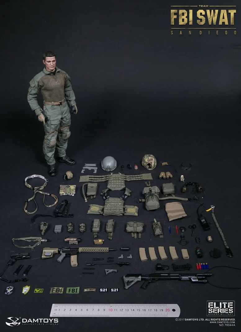 Плотина игрушки 78044A элитная Серия США FBI SWAT команда агент Сан DIEGO 1/6 фигурка|1/6