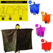3 в 1 многофункциональная навес походный коврик дома и на открытом воздухе палатки пончо Зонт от дождя рюкзак плащ