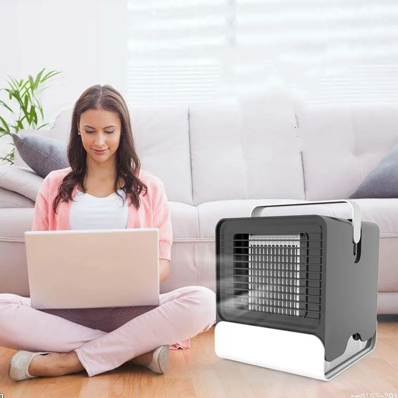 

N20C USB Mini Portable Air Conditioner Humidifier Purifier Color Light Desktop Air Cooling Fan Air Cooler Fan for Office Home