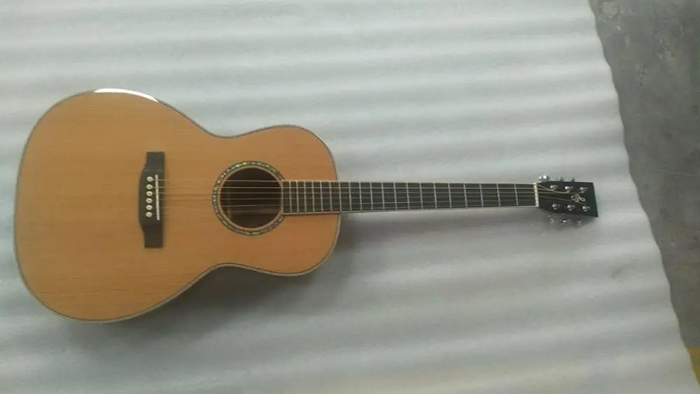 

free shipping new custom guitar all solid OO body guitar OOO acoustic guitar 14 frets acoustic electric guitar