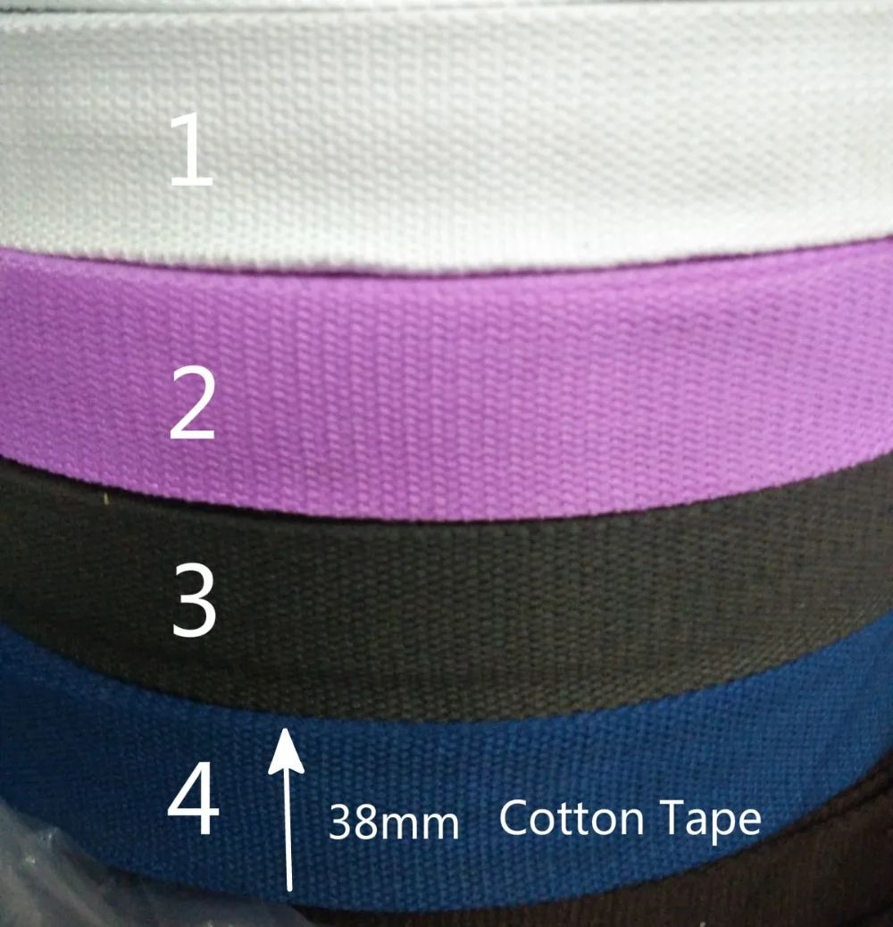 1.5" High Quality 38mm Cotton Tape Band Strap bing sewing DIY Bags