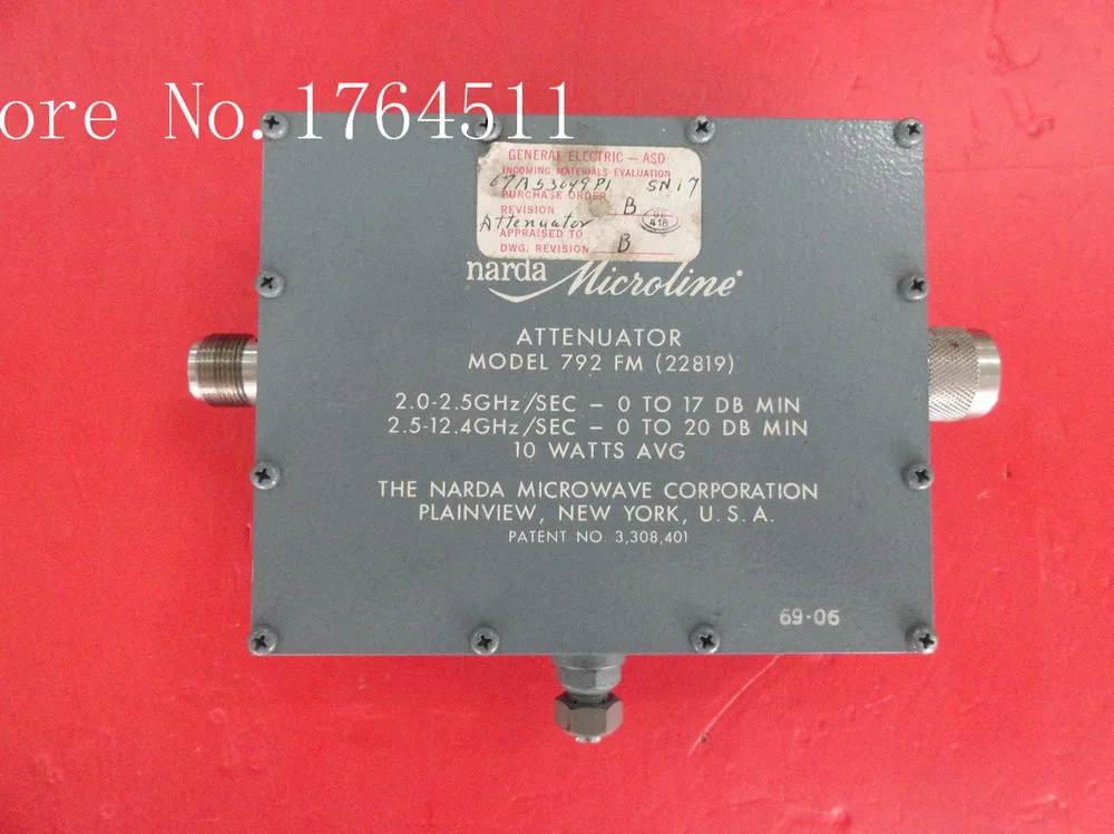 

[BELLA] Supply adjustable continuation Narda 972 FM/FF DC-12.4GHz 0-20dB variable attenuator