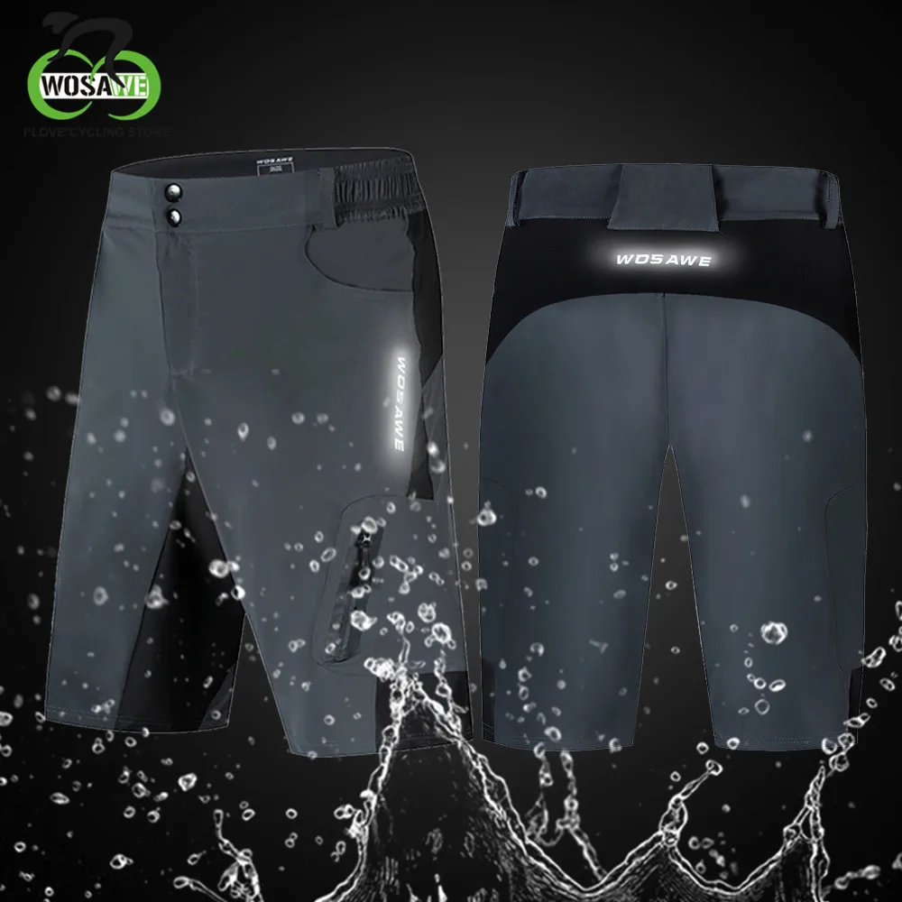

WOSAWE Cycling Shorts Men Loose-Fit Road Bike Bicycle MTB Mountain Downhill Summer Waterproof Breathable Outdoor Riding Shorts