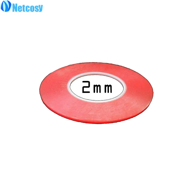 

Netcosy 2mm width Heat Resistant Double-sided Transparent Clear Adhesive Sticker Tape Long Multi-role For Phone Tablet Repair