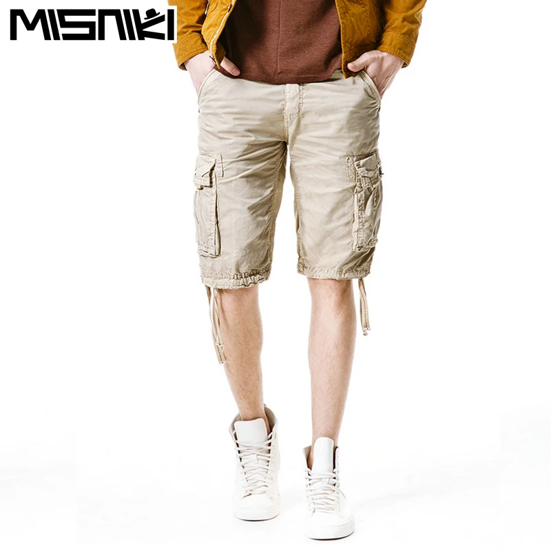 Misniki 2018 новые летние модные Для Мужчин Армия CARGO Шорты для женщин Бермуды Loose