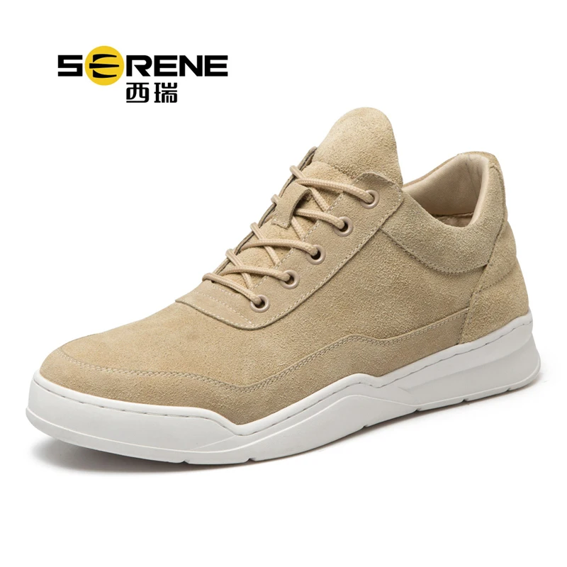 Suede Sneakers Men Breathable Sports Shoes Anti-Slip School Shoes Teenager Boys Spring Autumn Outdoor Shoes Casual Footwear New