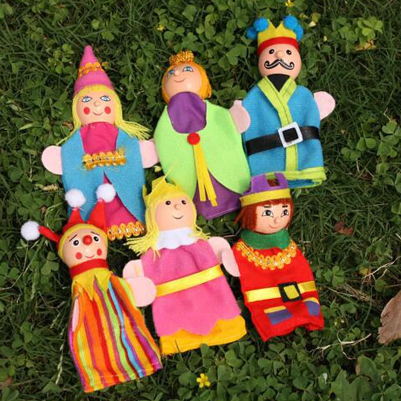 2018 6pcs Finger Puppets Set Educational Animal Hand Puppet Christmas