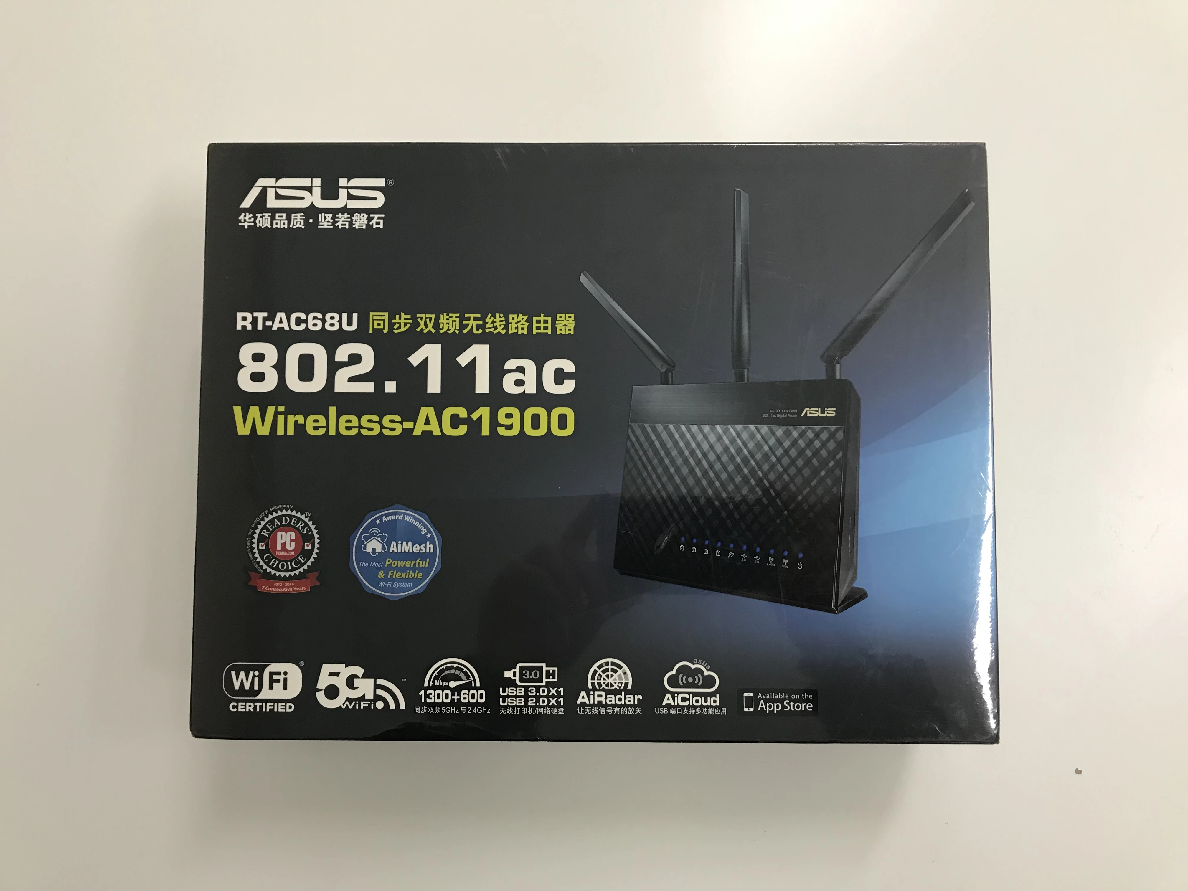 ASUS RT AC68U NEW Whole Home Dual Band AiMesh WI FI Router Upgradable Merlin AC1900 1900Mbps 5