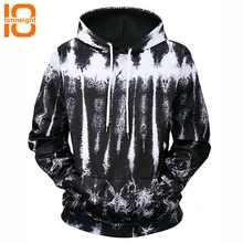 TENNEIGHT новые творческие Сланец печати свитер с капюшоном Для мужчин свободные открытые спортивные кофты с капюшоном Для мужчин рубашка Training Костюмы пальто