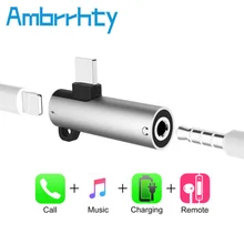 

otg for Lightning to 3.5mm Jack Earphone for iphone 7 x Adapter Charge Audio Splitter Converter for iphone 7 Plus 8 Plus Adapter