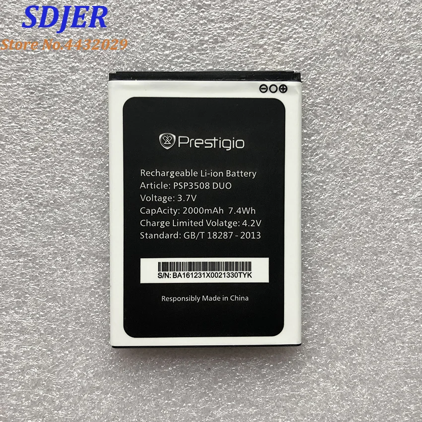 For Prestigio PSP3508 PSP3508duo Wise P3 2000mAh Mobile Phone Li-ion Battery Replacement