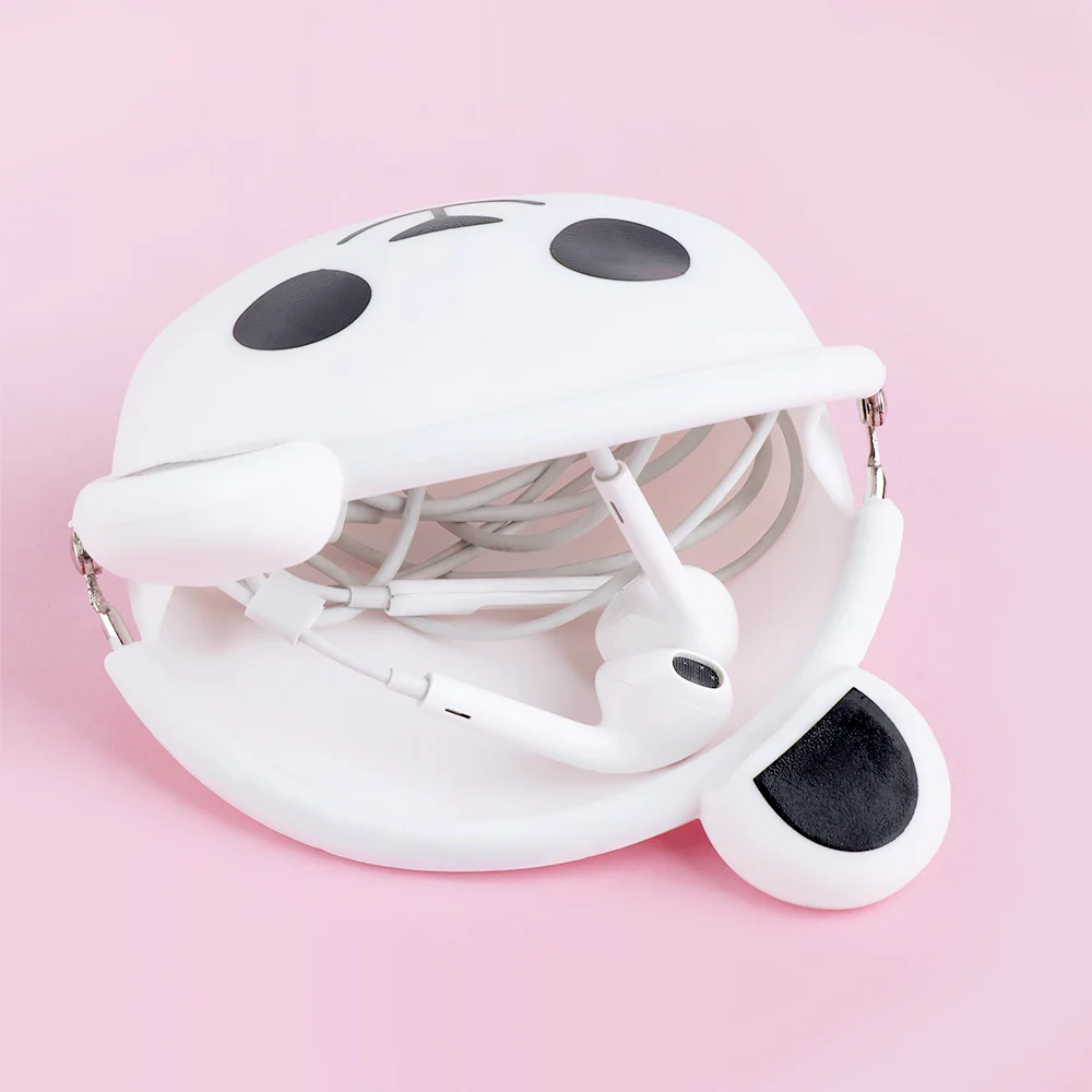 

1Pc Panda Shape Coin Purse Lovely Silicone Women Card Key Earphone Container Kids Gift Cartoon Children Girls Key Case Coin Bag