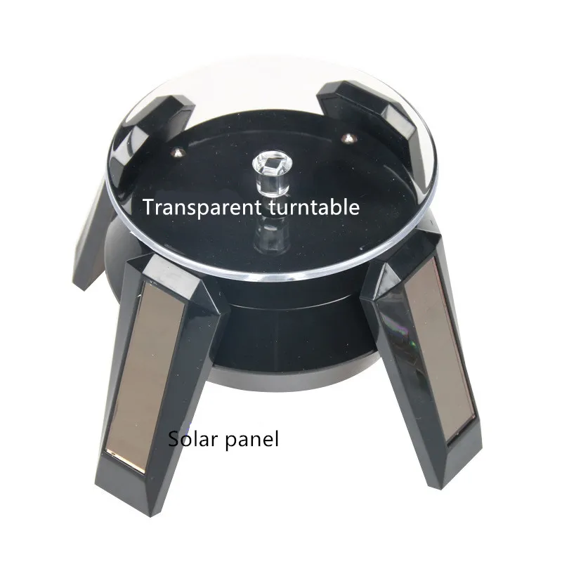  Solar Showcase 360 Turntable Rotating UFO shapes Jewelry Watch Ring Phone Stand Display Jewelry Org