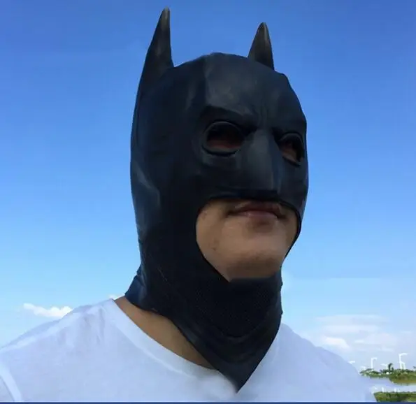 

Batman Masks Halloween Men's Rubber Adult Full Party Mask Cosplay Movie Latex Toy Props