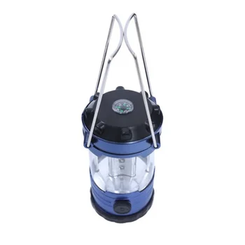 

Outdoor camping Flashlights 6 LEDs Solar Power Folding Portable Handheld Rechargeable Camping Lantern Light