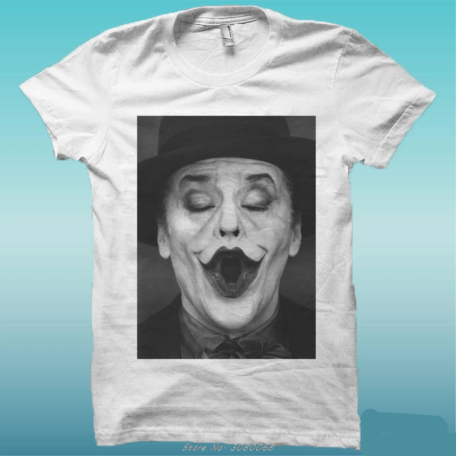 

T-shirt " Joker Jack Nicholson " White The Happiness Is Have My Tshirt New Men Short Sleeve Cotton Tees Tops