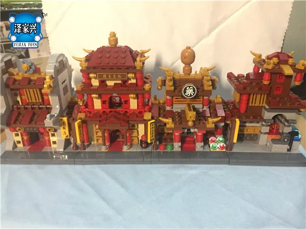 

XingBao Building The China Inn Jewelry Shop Blacksmith Shop Drugstore Set 4 In 1 Building Blocks Bricks Figures Toys