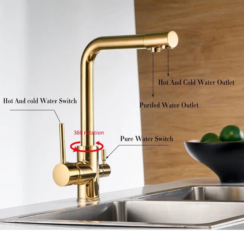 Water Filter Taps Kitchen Faucet Mixer Kitchen Taps Mixer Sink Faucets Water Purifier Tap Kitchen Mixer Filter Tap 866101 pot filler faucet