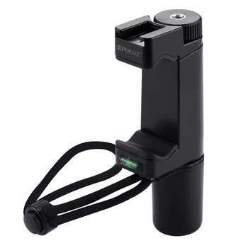 

Handheld Grip Stabilizer Tripod Adapter Mount with Cold Shoe Base Wrist Strap for iPhone for DSLR for Action Camera