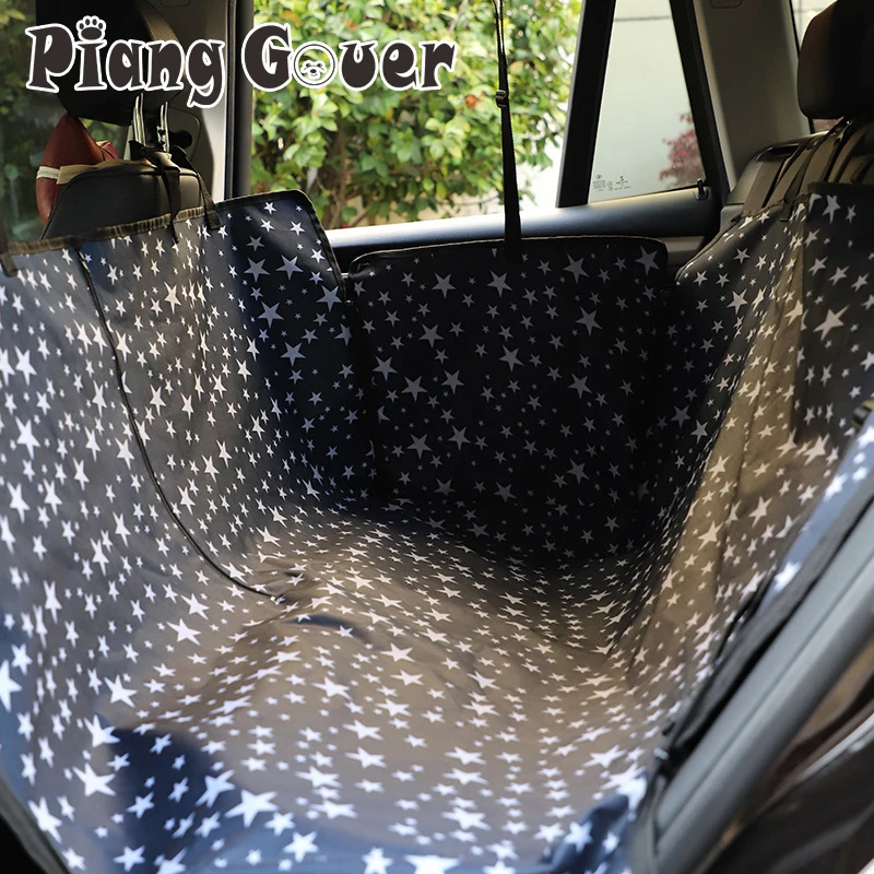 Переноска для домашних животных, Оксфорд, звездный узор, автомобильные чехлы для собак, водонепроницаемая задняя скамейка, аксессуары для путешествий, автомобильный гамак