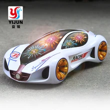 Лидер продаж 3D мигающий светодиод музыка автомобиль электрический машинки детская игрушка детская подарок литья под давлением игрушечных автомобилей