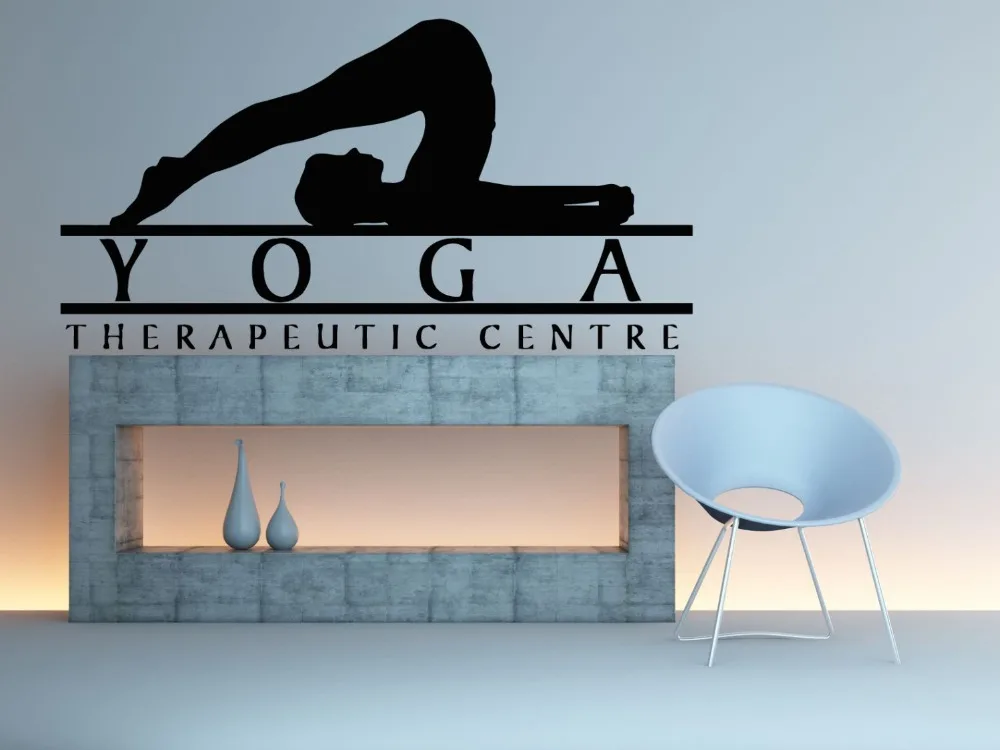 

Yoga Studio Wall Decal Quotes Yoga Therapeutic Centre Vinyl Wall Stickers Windows Decor Livingroom Pattern Art Mural DecalSYY921