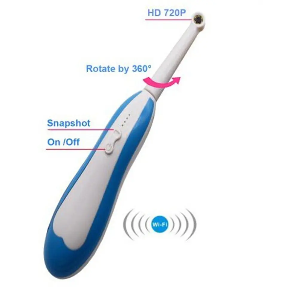 Беспроводной WiFi HD USB интраоральный стоматологический USB интраоральный аппарат для стоматолога и оральный светодиодный светильник в реальном времени видео инспекционные инструменты