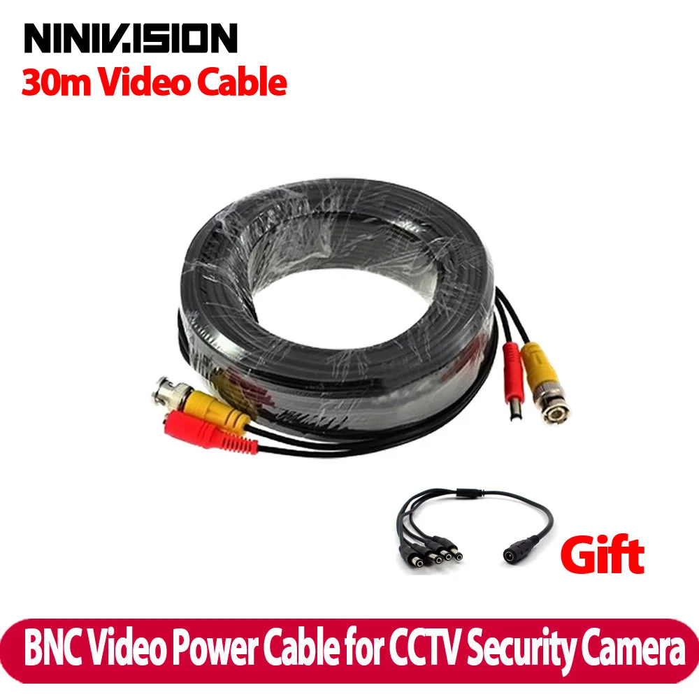 imágenes para Nueva 100ft 30 m bnc video cable de alimentación para cctv dvr cámara, bnc 30 m power video cable plug and play para cctv cámara imágenes para Nueva 100ft 30 m bnc video cable de alimentación para cctv dvr cámara, bnc 30 m power video cable plug and play para cctv cámara
