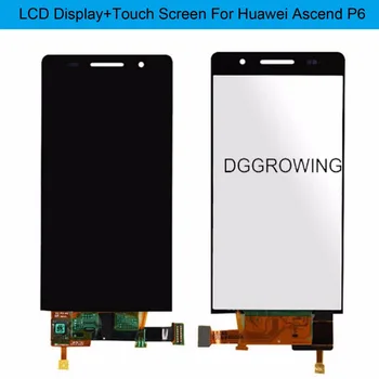 

DGGROWING 5 PCS/Lot 100% Brand New Black White Repair Parts For Huawei Ascend P6 LCD With Touch Screen Panel Complete With Tools