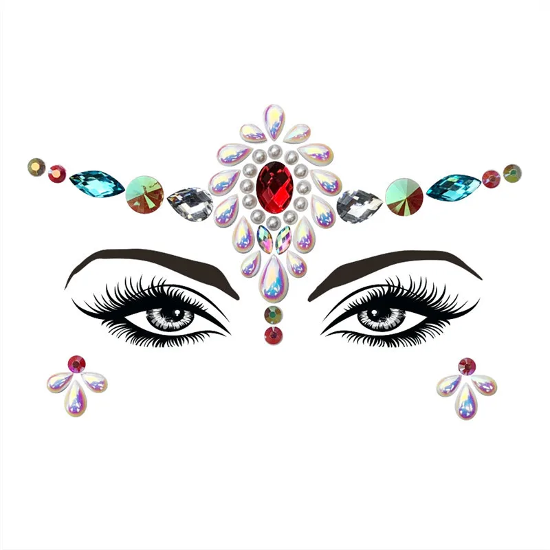 1PC Glitter Festival Party Face Makeup Gems Rhinestone ...