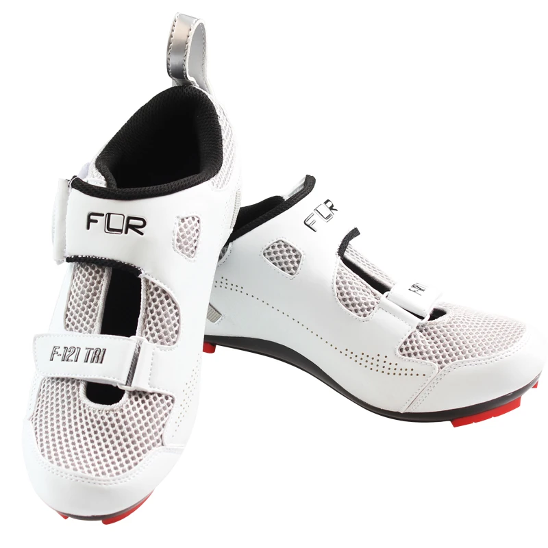 FLR F-121 Triathlon Lock Shoes Road Bike Mountain Bike Riding Shoes Breathable Anti-Skid Cycling Equipment