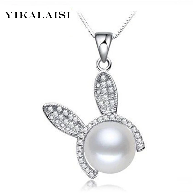 YIKALAISI 925 Sterling Silver Jewelry Pearl Natural Freshwater choker Necklace Pendant For Women | Украшения и аксессуары