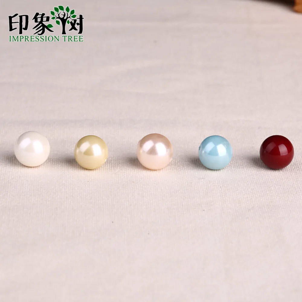 

4/6/8/10/12/14/16mm Top Quality Imitation Shell Pearl Five Colors Round Loose Beads Pick Size Women Elegant Jewelry Making 1878