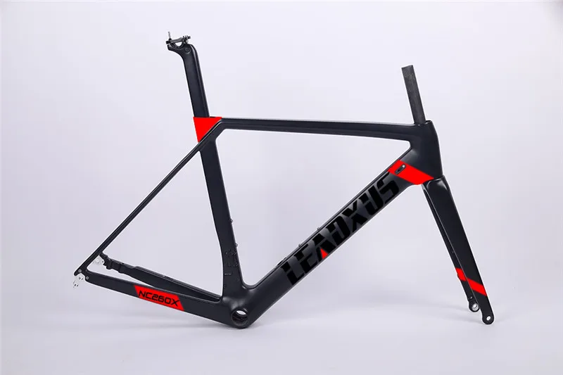 Discount Leadxus 2019 Newest Disc Brakes Carbon Road Bike Frame T800 Thru Axle Disc Brake Carbon Fiber Bicycle Frame Xs/s/m/l/xl 19